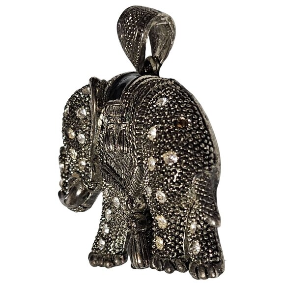 Vintage African Elephant Pendant Ethnic Rhinestone DIY Fashion Jewelry Women - Picture 3 of 5